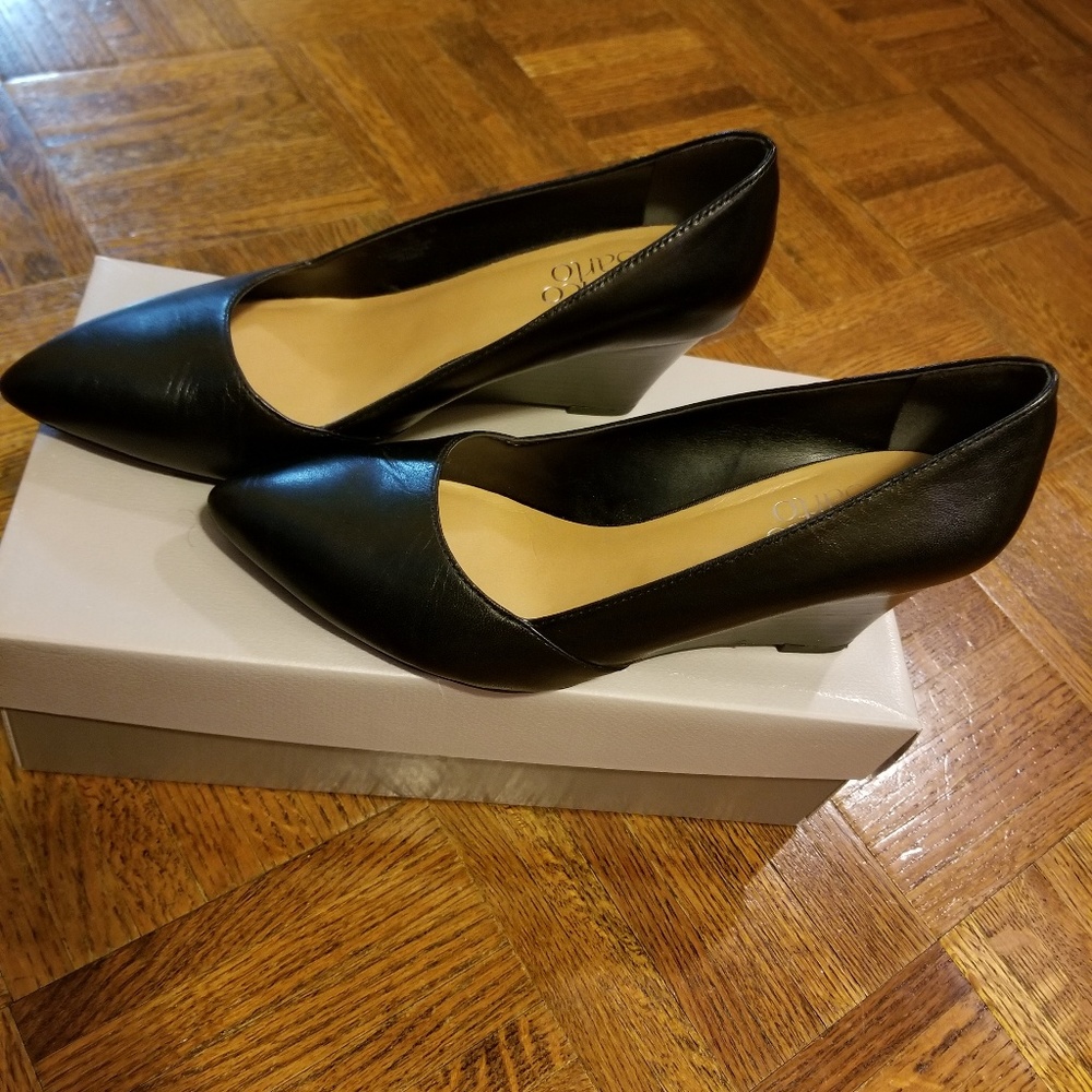 Franco Sarato Black Frankie Wedge 7W